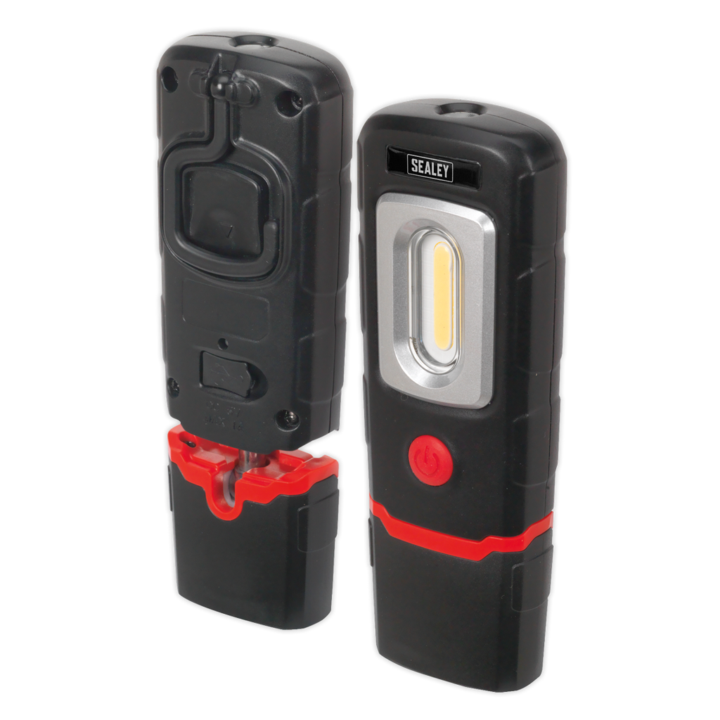 Rechargeable 360° Inspection Light 3W COB & 1W SMD LED - Black LED3601