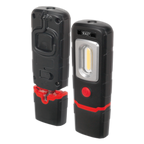 Rechargeable 360° Inspection Light 3W COB & 1W SMD LED - Black LED3601
