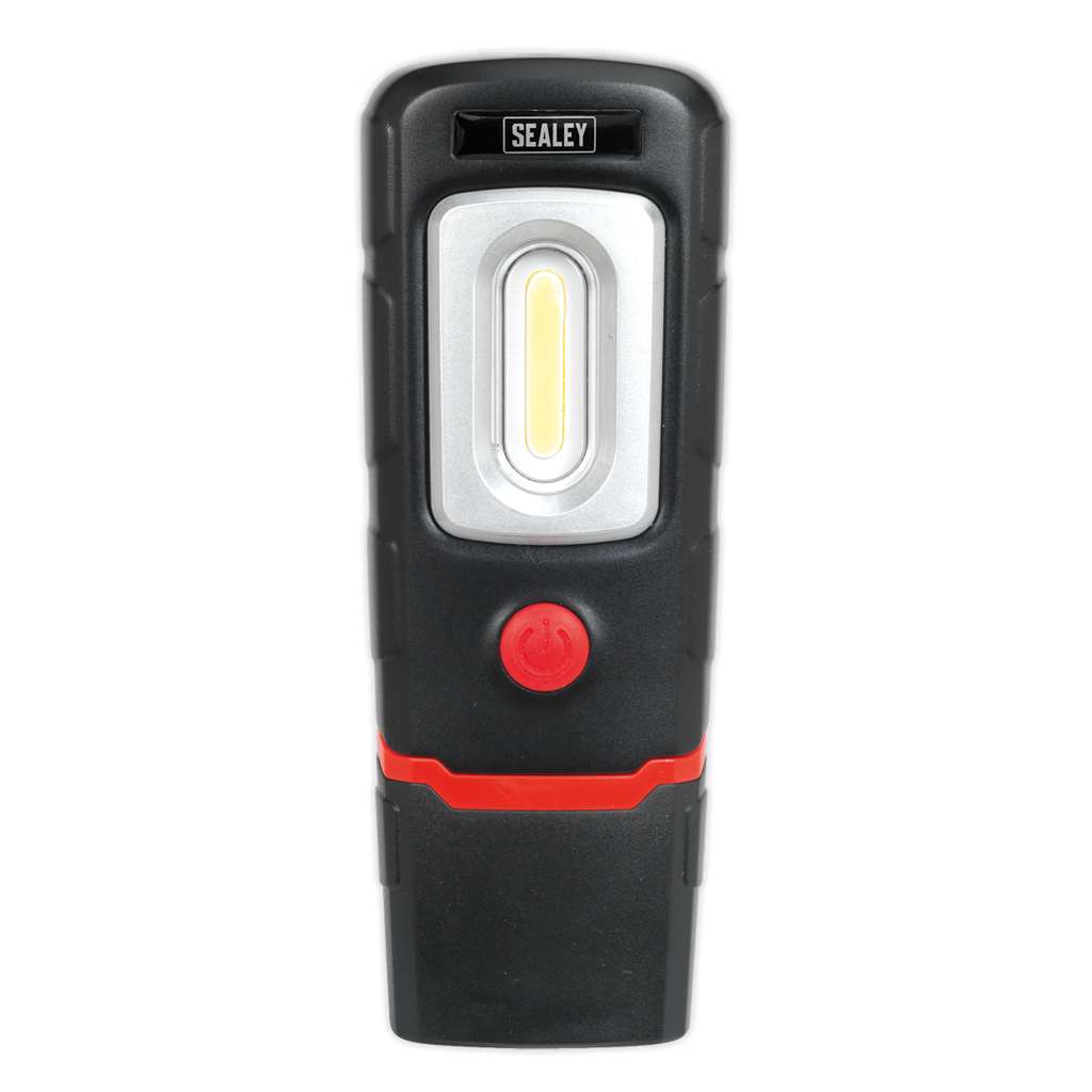 Rechargeable 360° Inspection Light 3W COB & 1W SMD LED - Black LED3601
