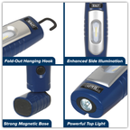 Rechargeable 360° Inspection Light 4W & 3W SMD LED - Blue LED3602B
