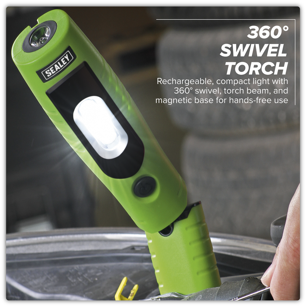 Rechargeable 360° Inspection Light 4W & 3W SMD LED - Green LED3602G