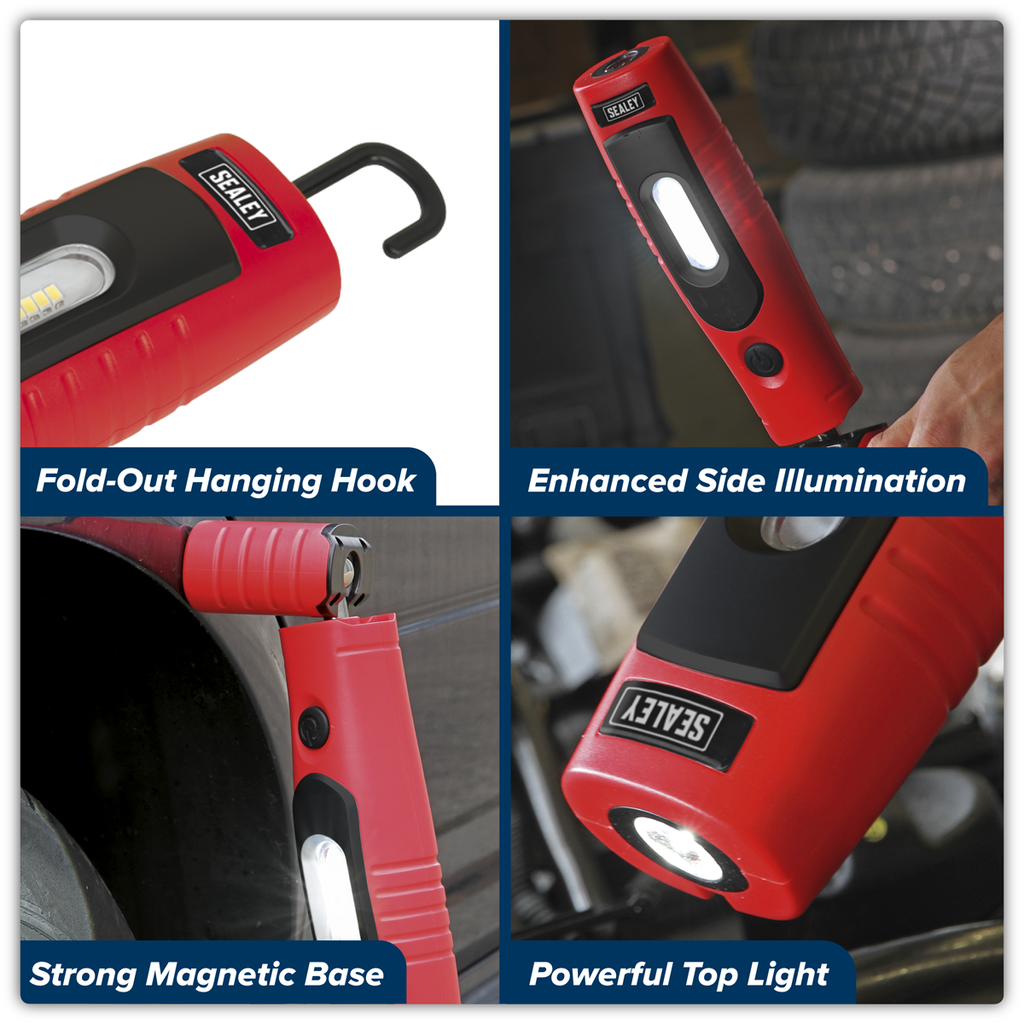 Rechargeable 360° Inspection Light 4W & 3W SMD LED - Red LED3602R