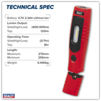 Rechargeable 360° Inspection Light 4W & 3W SMD LED - Red LED3602R