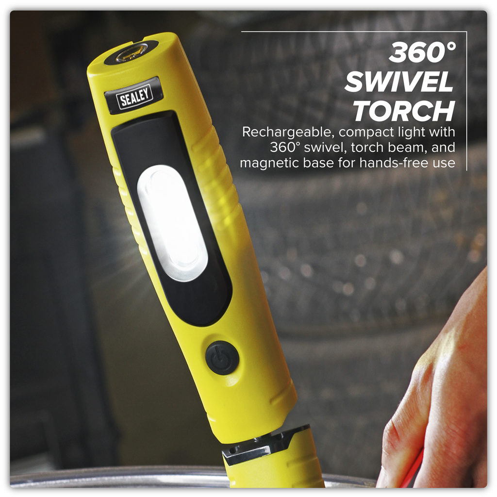 Rechargeable 360° Inspection Light 4W & 3W SMD LED - Yellow LED3602Y