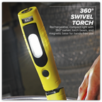 Rechargeable 360° Inspection Light 4W & 3W SMD LED - Yellow LED3602Y