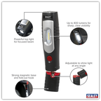 Rechargeable 360° Inspection Light 4W & 3W SMD LED - Black LED3602