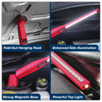 Rechargeable 360° Slim Inspection Light 8W & 1W SMD LED - Red LED3604R