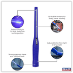 Rechargeable 360° Slim Inspection Light 8W & 1W SMD LED & UV Light LED3604UV