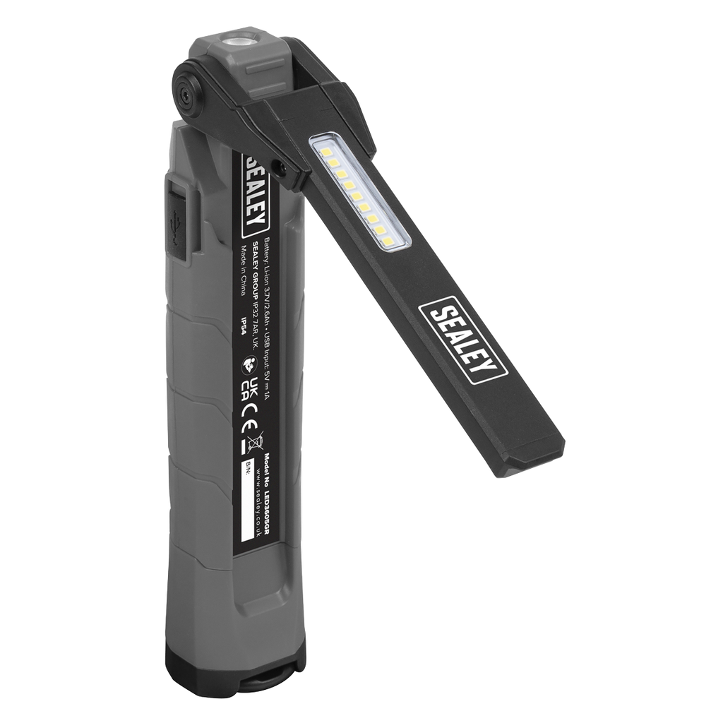 Rechargeable 360° Inspection Light 10W & 2 x 4W SMD LED - Grey LED3605GR