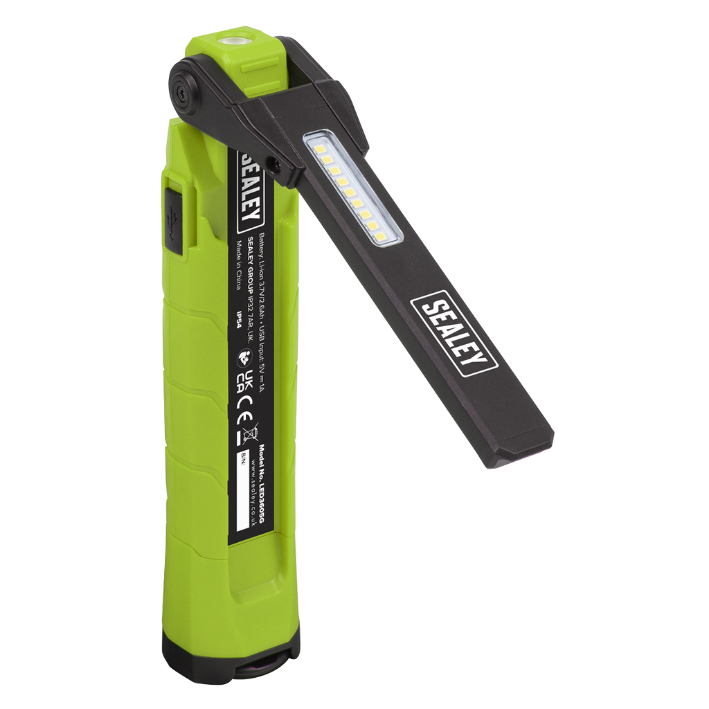 Rechargeable 360° Inspection Light 10W & 2 x 4W SMD LED - Green LED3605G