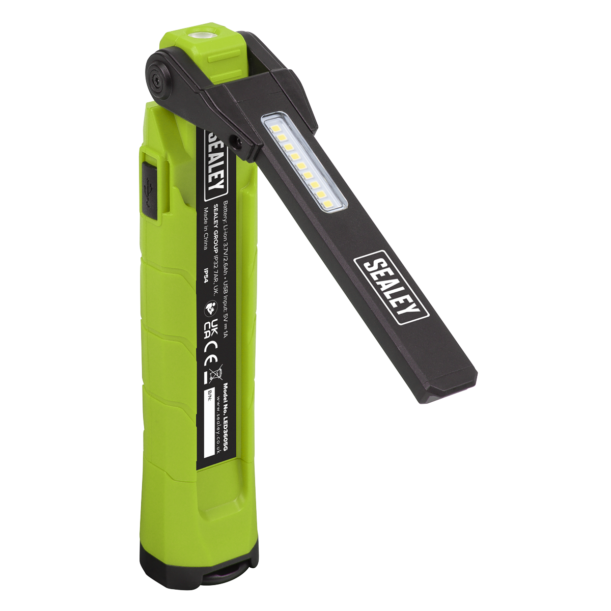 Rechargeable 360° Inspection Light 10W & 2 x 4W SMD LED - Green LED3605G