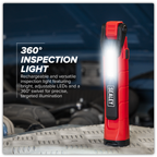 Rechargeable 360° Inspection Light 10W & 2 x 4W SMD LED - Red LED3605R