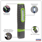 Rechargeable 360° Inspection Light 15W & 3W SMD LED - Green LED3606G