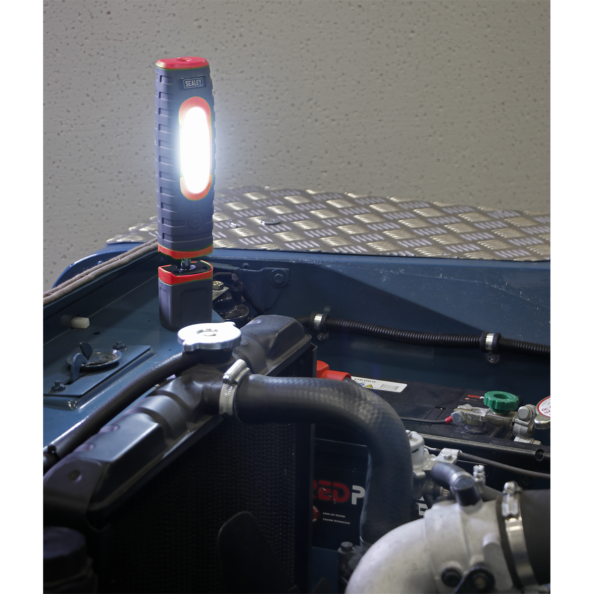 Rechargeable 360° Inspection Light 15W & 3W SMD LED - Red LED3606R