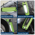 Rechargeable 360° Inspection Light 8W & 3W SMD LED - Green LED360G
