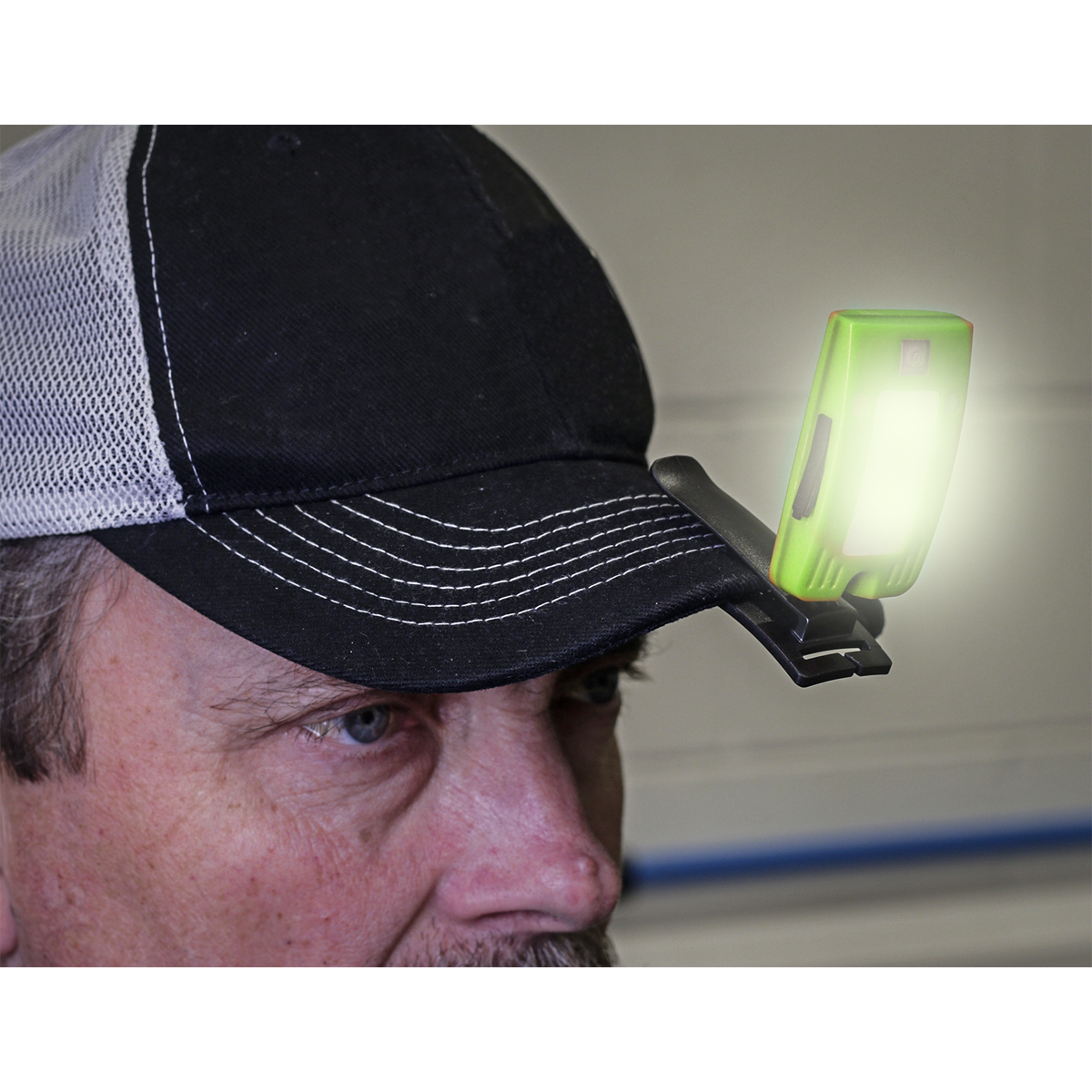 Rechargeable Head Torch with Auto-Sensor 2W COB LED - Green LED360HTG