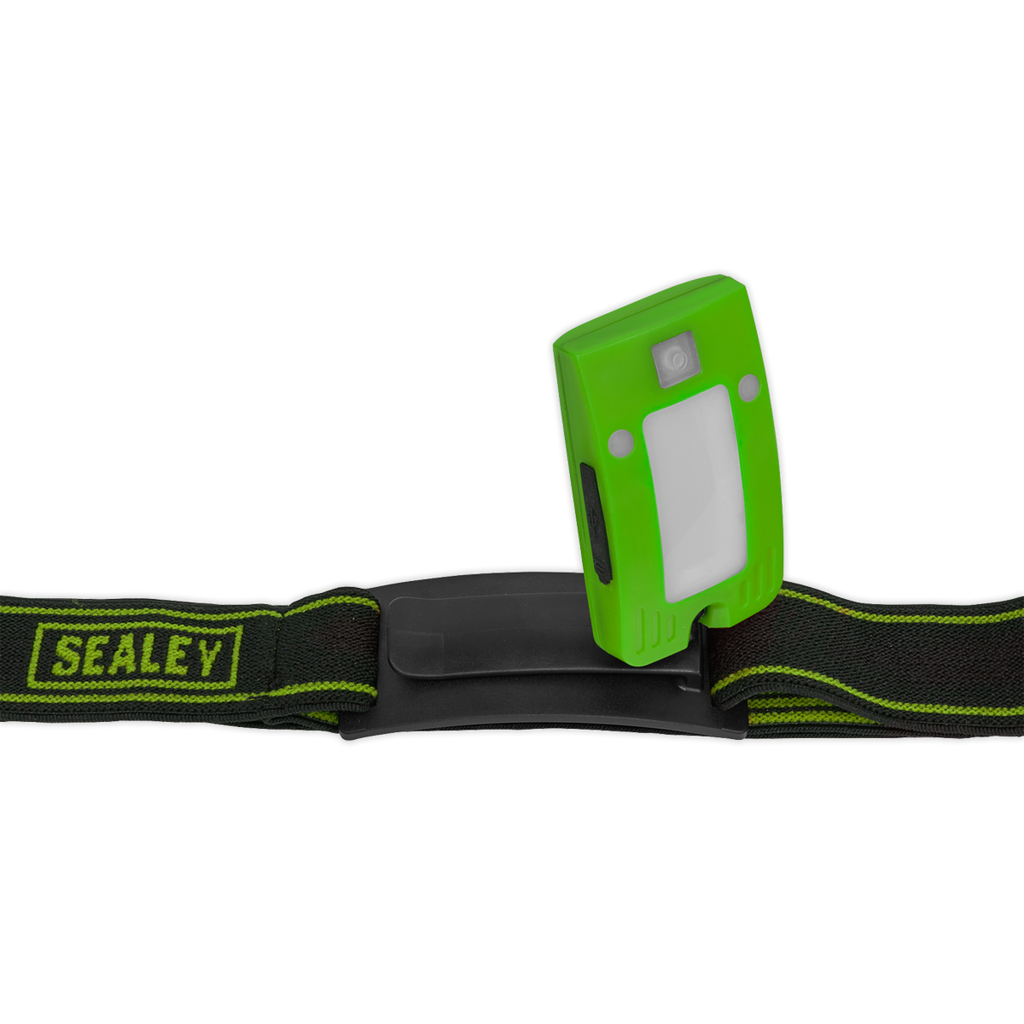 Rechargeable Head Torch with Auto-Sensor 2W COB LED - Green LED360HTG