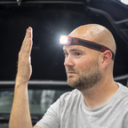 Rechargeable Head Torch with Auto-Sensor 2W COB LED - Red LED360HTR