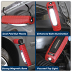 Rechargeable 360° Inspection Light 8W & 3W SMD LED - Red LED360R
