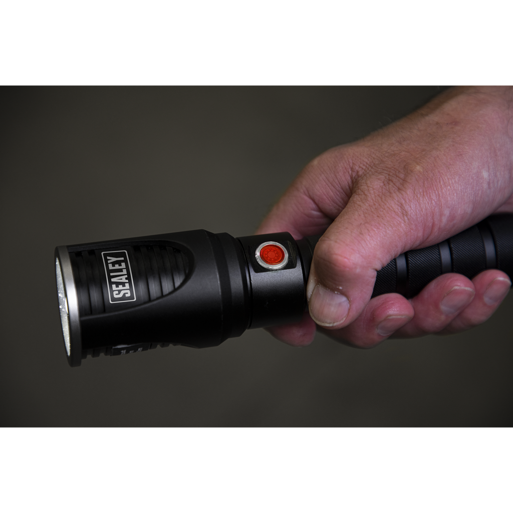 Rechargeable Aluminium Torch with Adjustable Focus 20W SMD LED LED4493