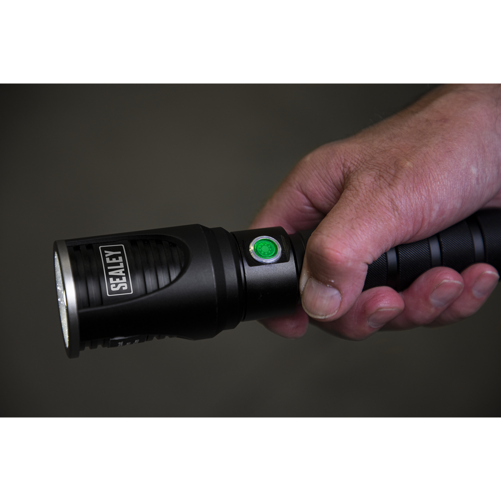 Rechargeable Aluminium Torch with Adjustable Focus 20W SMD LED LED4493
