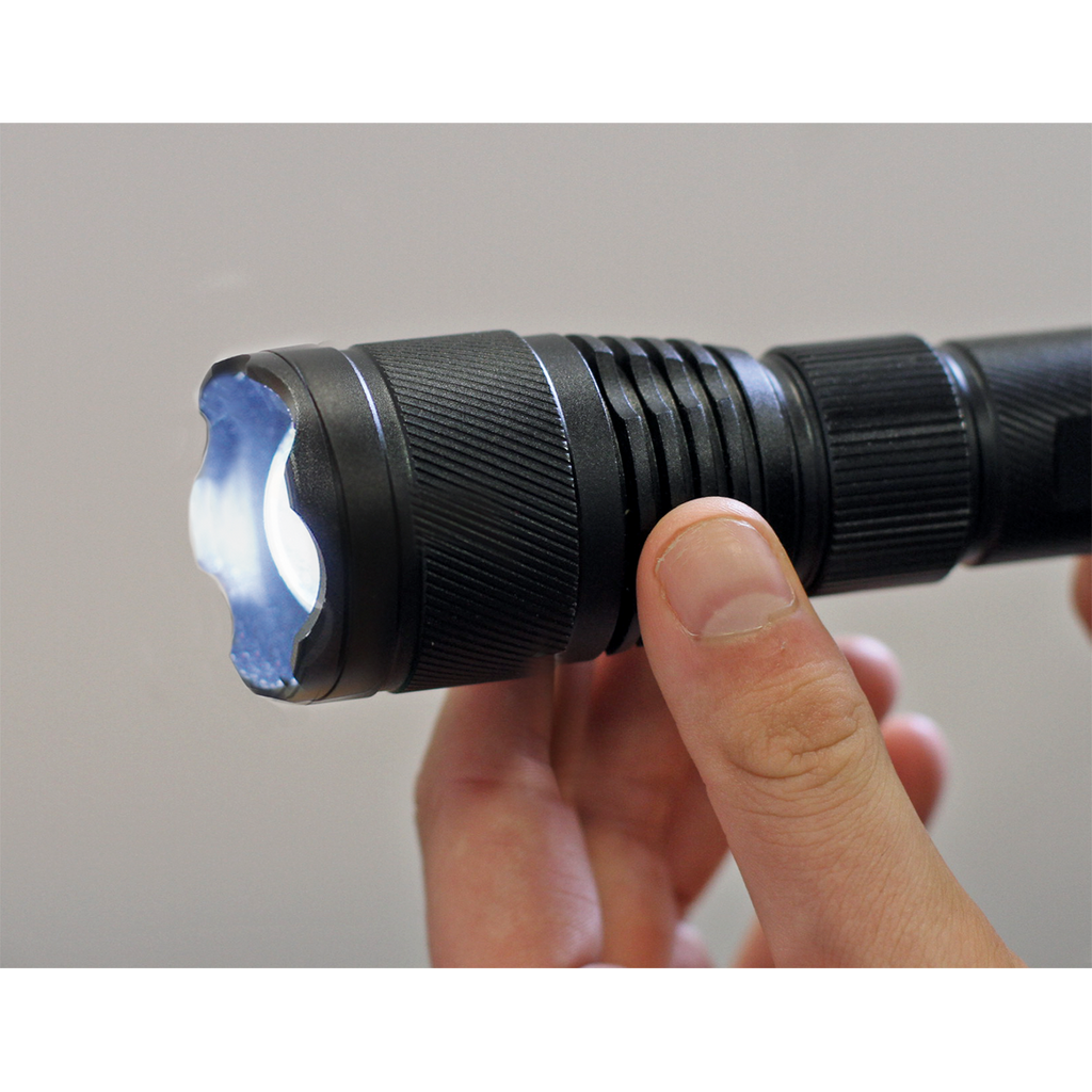 Rechargeable Aluminium Torch with Adjustable Focus 10W SMD LED LED449