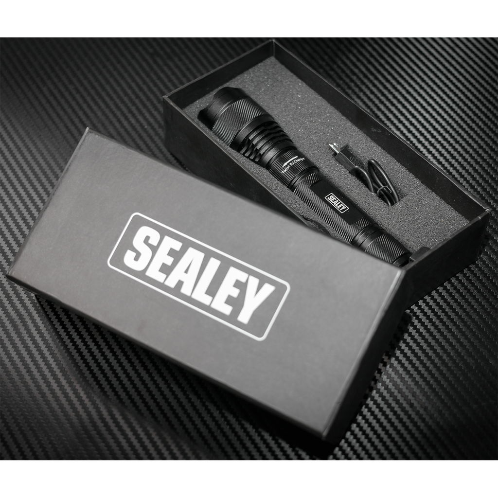 Rechargeable Aluminium Torch with Adjustable Focus 10W SMD LED LED449