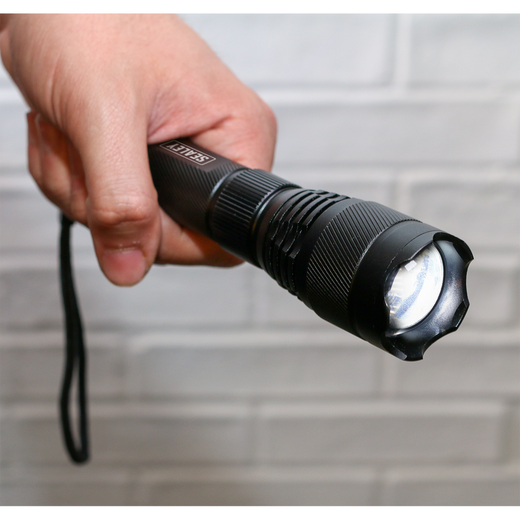 Rechargeable Aluminium Torch with Adjustable Focus 10W SMD LED LED449