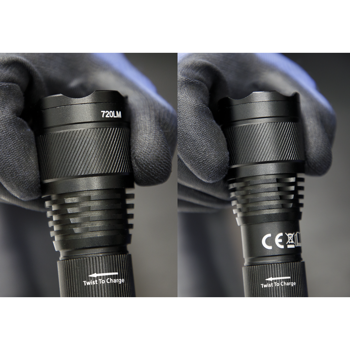 Rechargeable Aluminium Torch with Adjustable Focus 10W SMD LED LED449