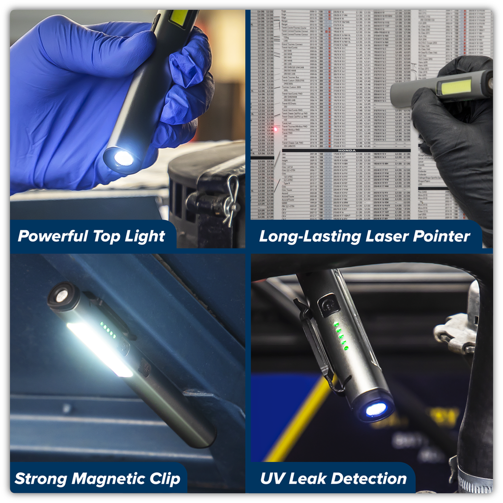 Rechargeable UV Penlight Torch with Laser Pointer 5W COB & 3W SMD LED LED450UV