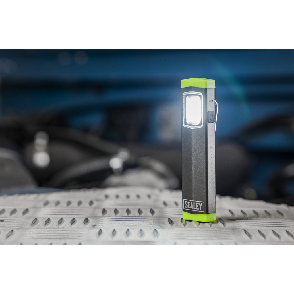 Rechargeable Mini Super Beam Aluminium Pocket Light 3W COB LED LED500SB
