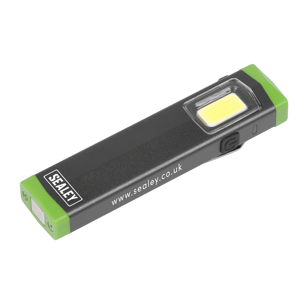Rechargeable Mini Super Beam Aluminium Pocket Light 3W COB LED LED500SB