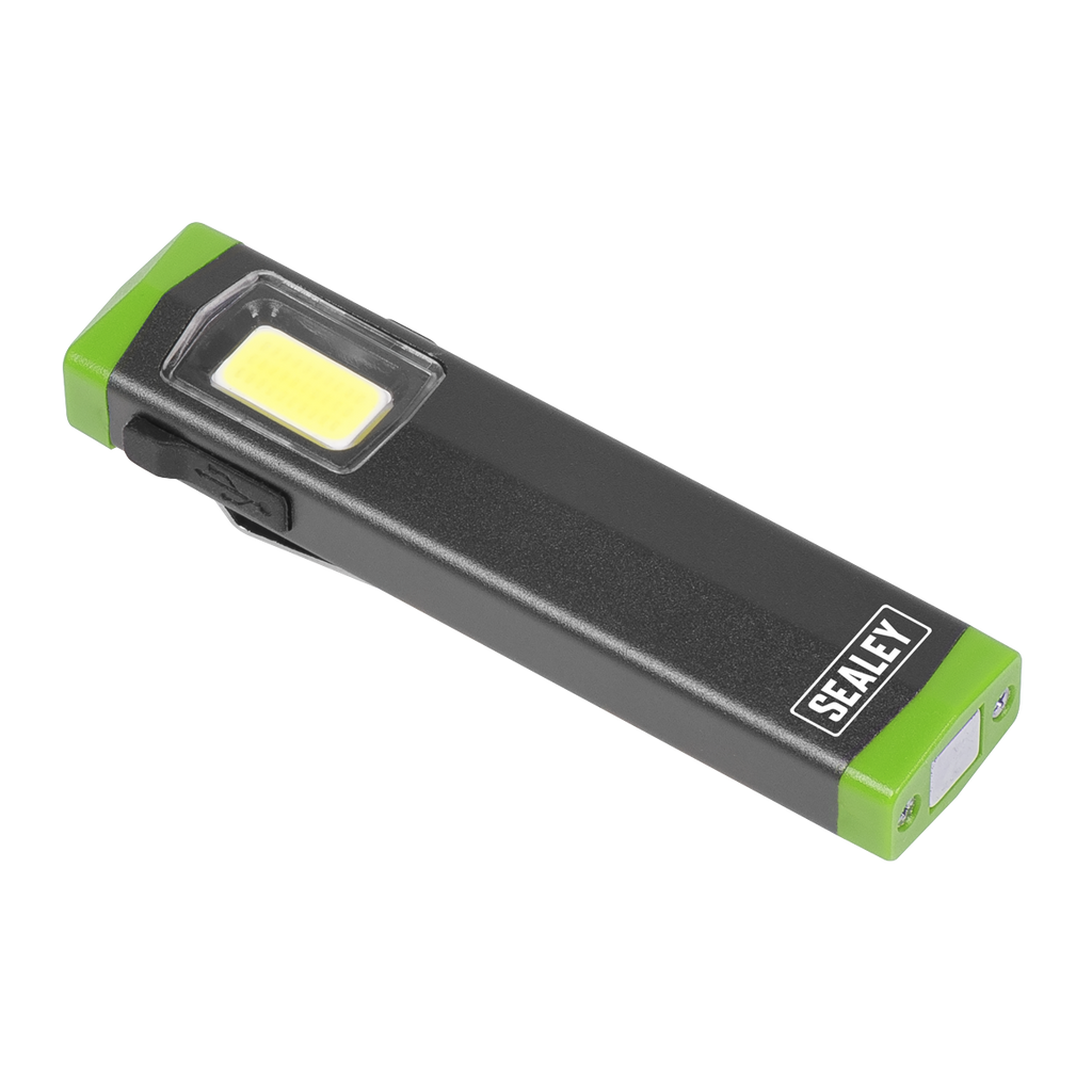 Rechargeable Mini Super Beam Aluminium Pocket Light 3W COB LED LED500SB