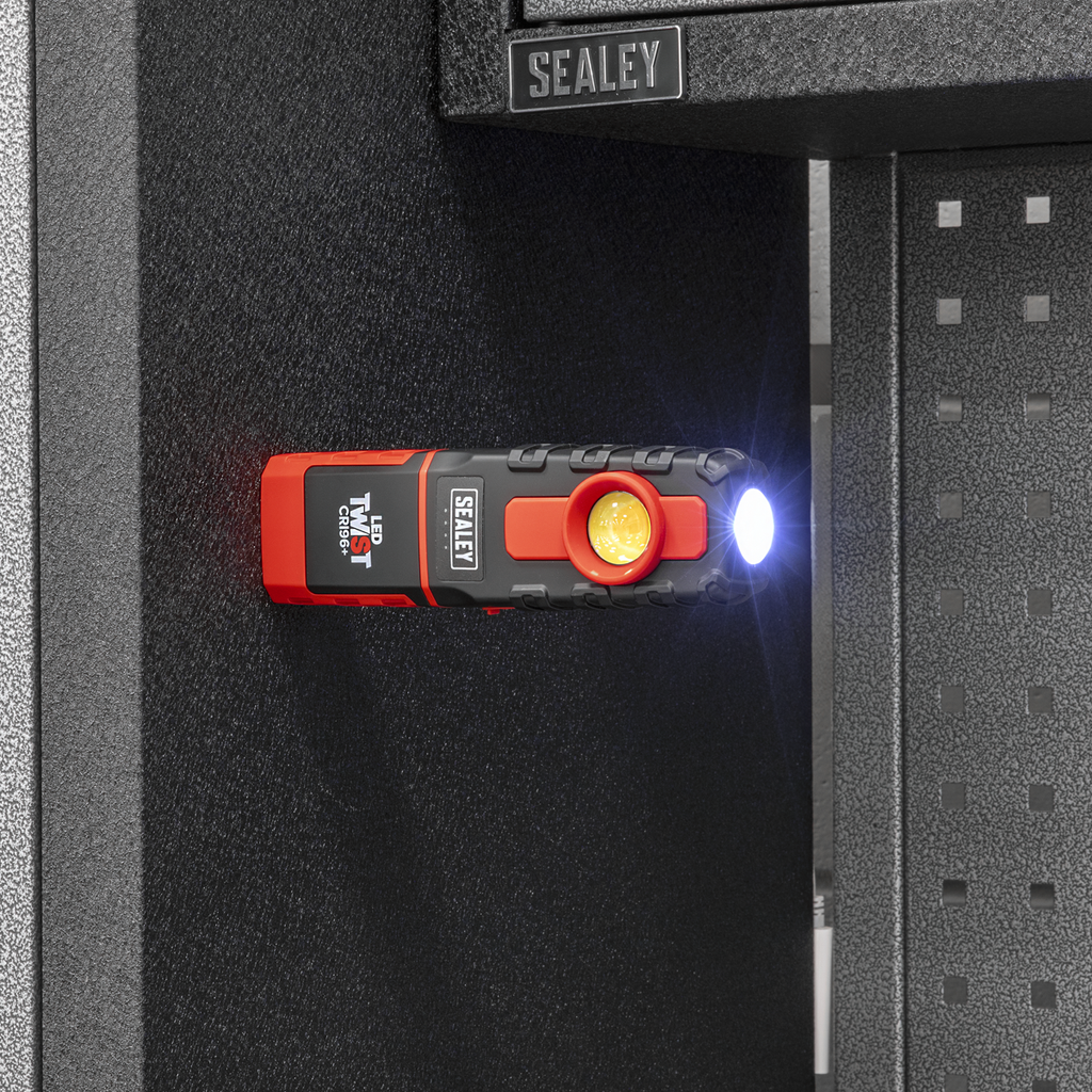 LED Twist® Rechargeable Inspection Light 6W COB LED & 1W SMD LED Colour Match CRI 96+ LED601CM