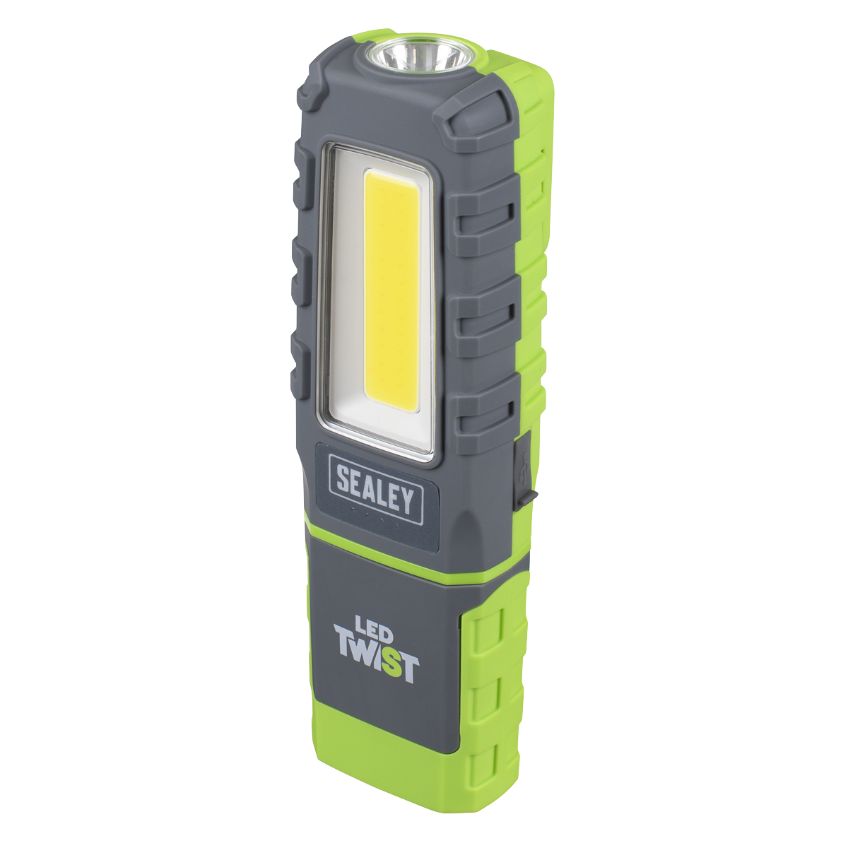 LED Twist® Rechargeable Inspection Light 5W COB & 1W SMD LED, Green - Display Box of 12 LED601GDB