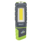 LED Twist® Rechargeable Inspection Light 5W COB & 1W SMD LED, Green - Display Box of 12 LED601GDB