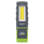 LED Twist® Rechargeable Inspection Light 5W COB & 1W SMD LED, Green - Display Box of 12 LED601GDB