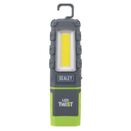 LED Twist® Rechargeable Inspection Light 5W COB & 1W SMD LED, Green - Display Box of 12 LED601GDB