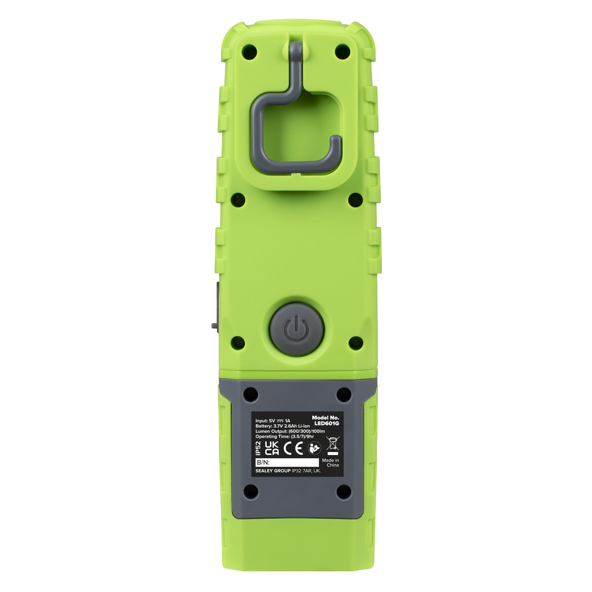 LED Twist® Rechargeable Inspection Light 5W COB & 1W SMD LED, Green - Display Box of 12 LED601GDB
