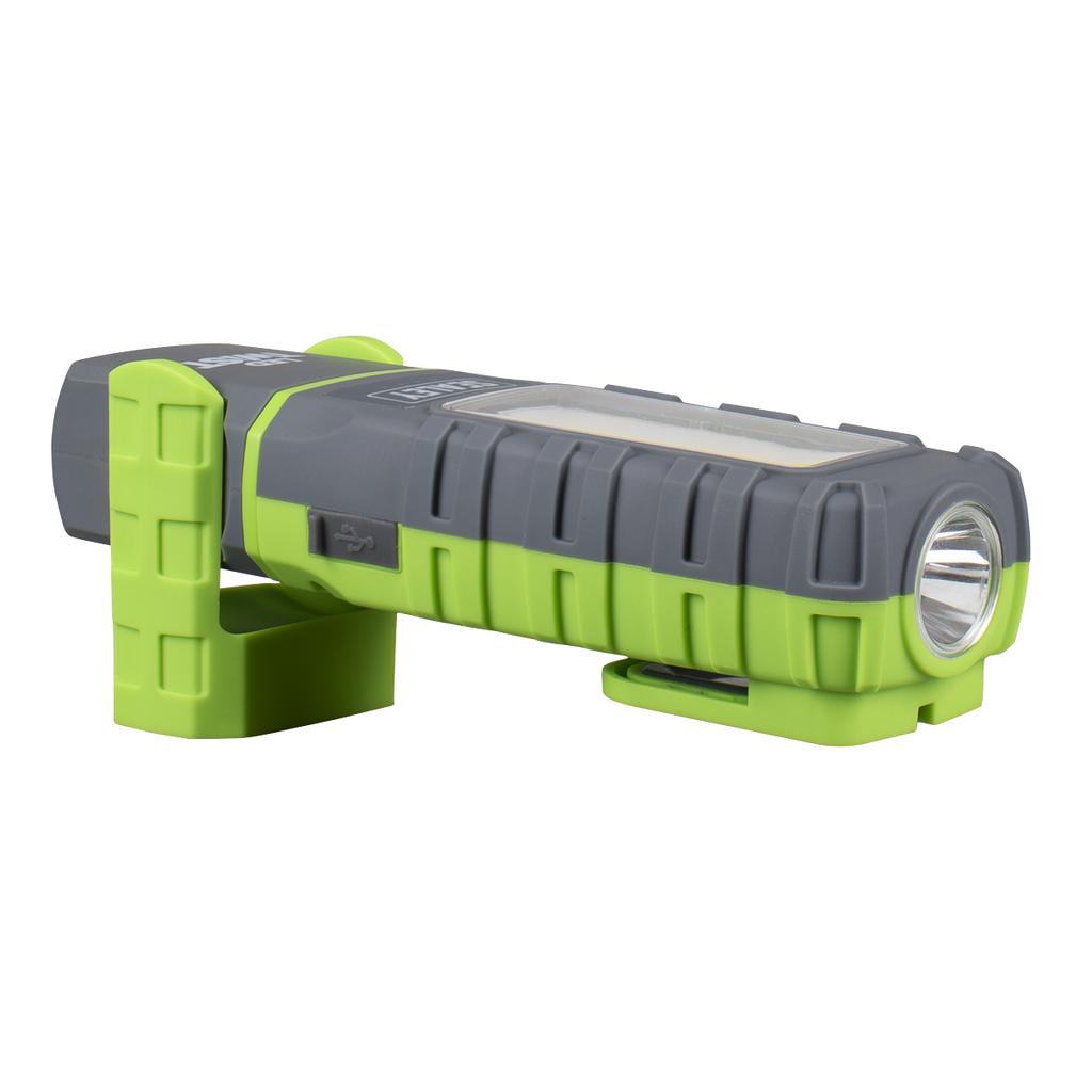LED Twist® Rechargeable Inspection Light 5W COB & 1W SMD LED - Green LED601G