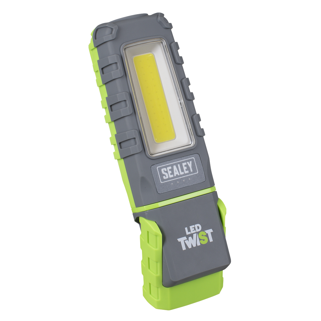 LED Twist® Rechargeable Inspection Light 5W COB & 1W SMD LED - Green LED601G