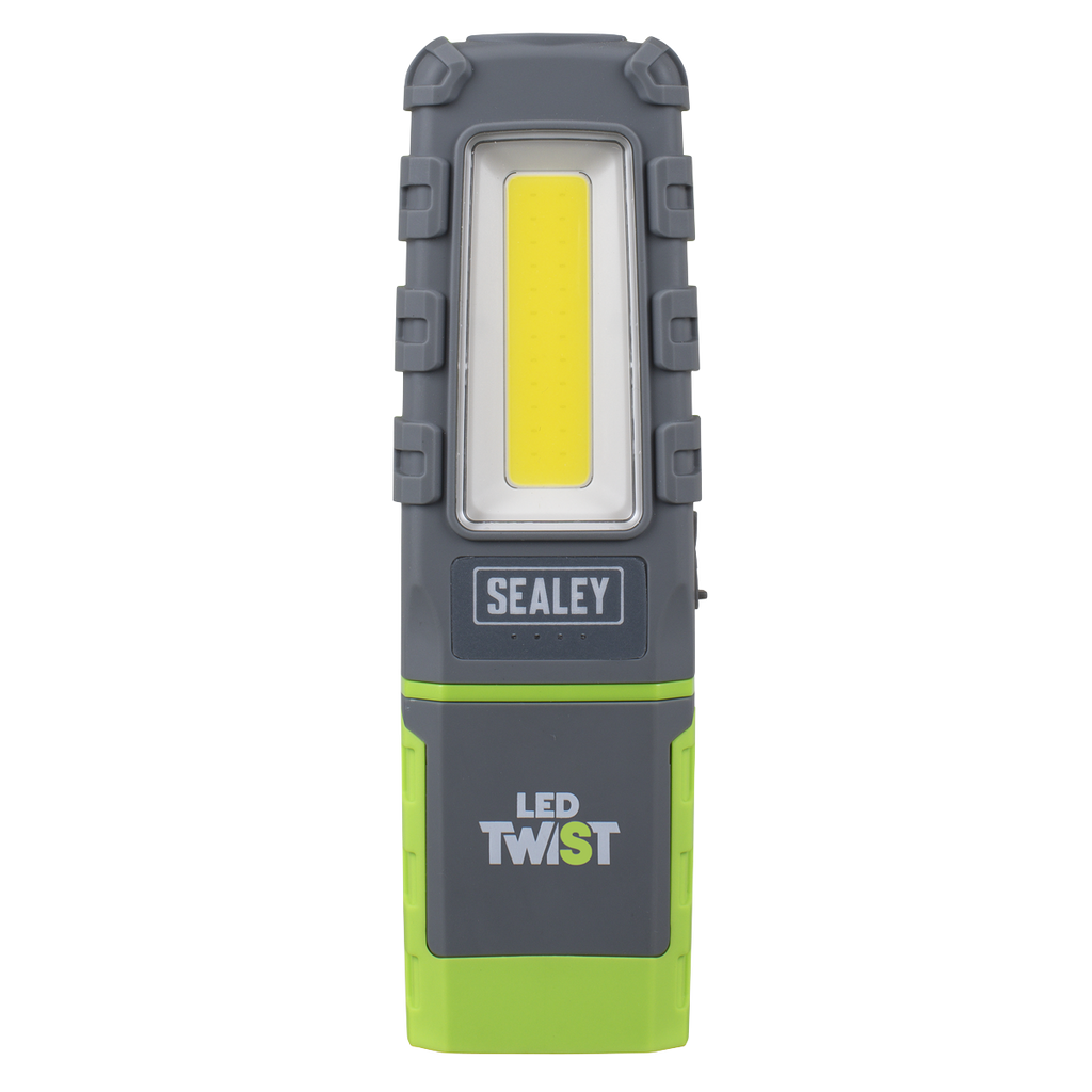 LED Twist® Rechargeable Inspection Light 5W COB & 1W SMD LED - Green LED601G