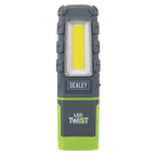 LED Twist® Rechargeable Inspection Light 5W COB & 1W SMD LED - Green LED601G