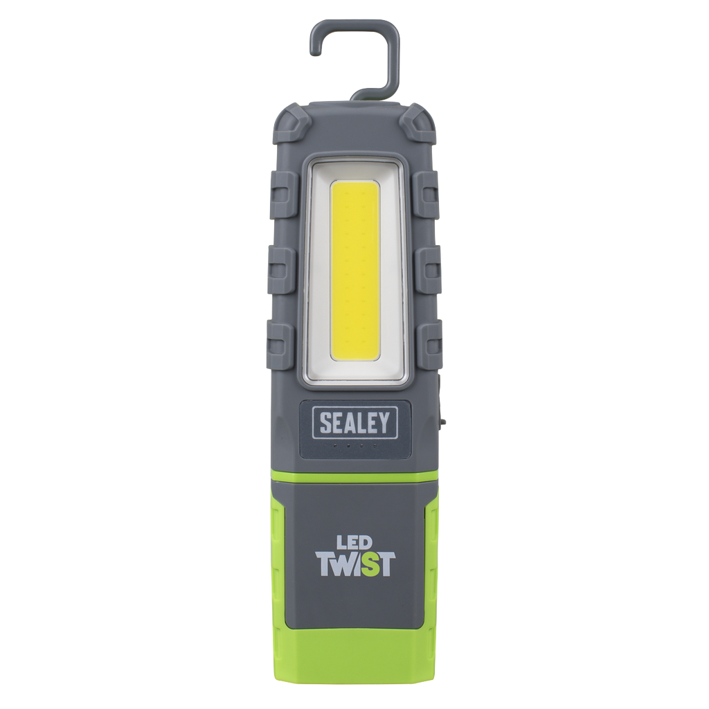 LED Twist® Rechargeable Inspection Light 5W COB & 1W SMD LED - Green LED601G