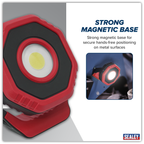 Rechargeable 360° Pocket Floodlight with Magnet 7W COB LED - Red LED700PR