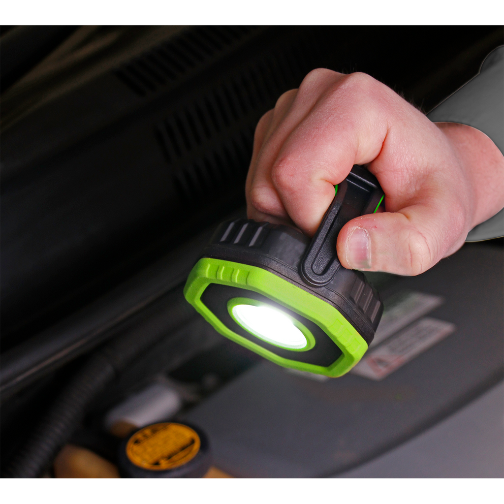 Rechargeable 360° Pocket Floodlight with Magnet 7W COB LED - Green LED700P
