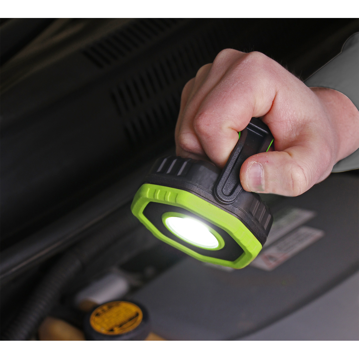 Rechargeable 360° Pocket Floodlight with Magnet 7W COB LED - Green LED700P