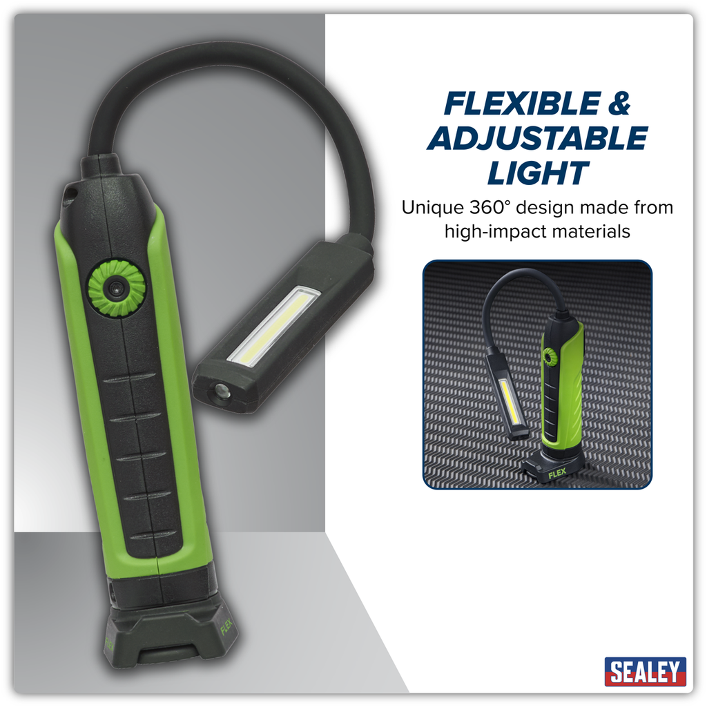 Rechargeable Flexi Inspection Light 5W COB & 3W SMD LED LEDFLEXG