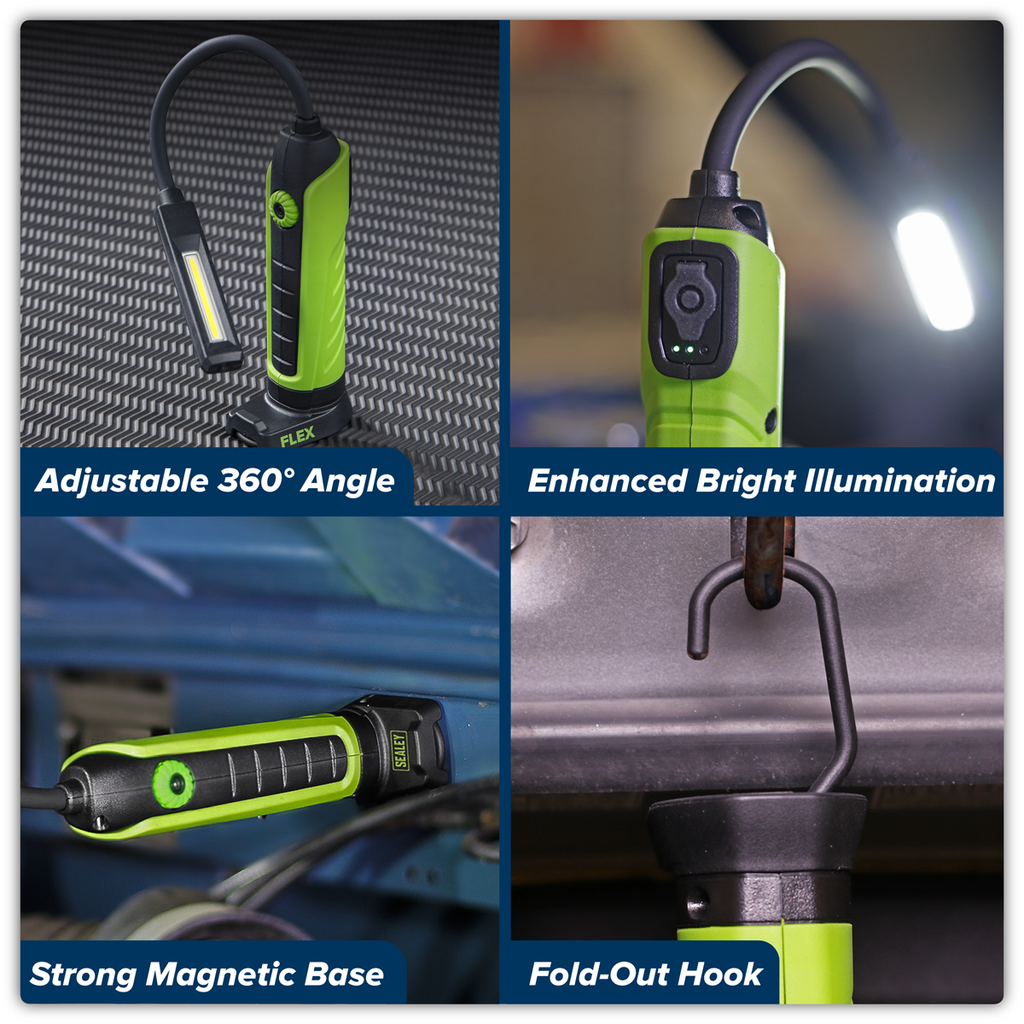 Rechargeable Flexi Inspection Light 5W COB & 3W SMD LED LEDFLEXG