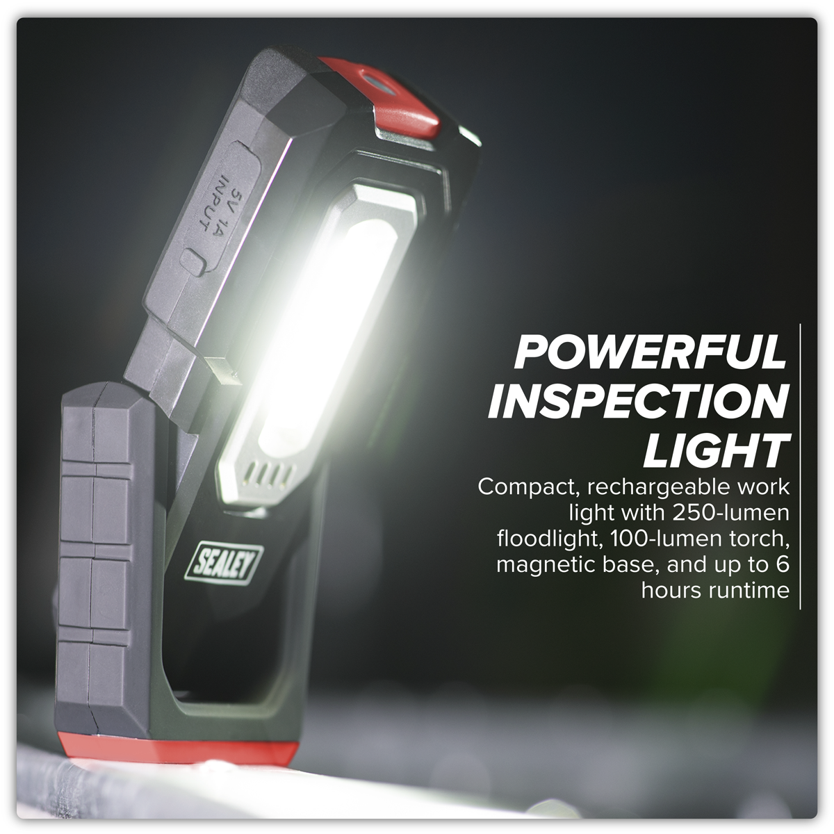 Wireless Rechargeable Inspection Light 3W COB & 1W SMD LED LEDWC03